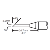 Metcal SFV-DRH420AR soldering iron tip