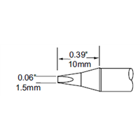 METCAL SFP-CH15 chisel soldering iron tip